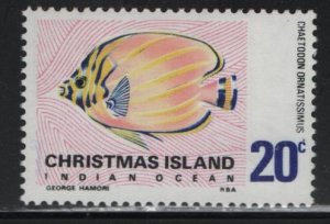 CHRISTMAS ISLAND 30 MINT HINGED      FISH