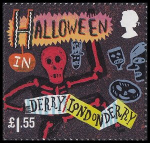 GB 4244 Curious Customs Halloween £1.55 single MNH 2019