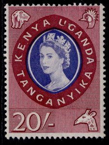 KENYA UGANDA TANGANYIKA QEII SG198, 20c violet-blue & lake, LH MINT. Cat £30.