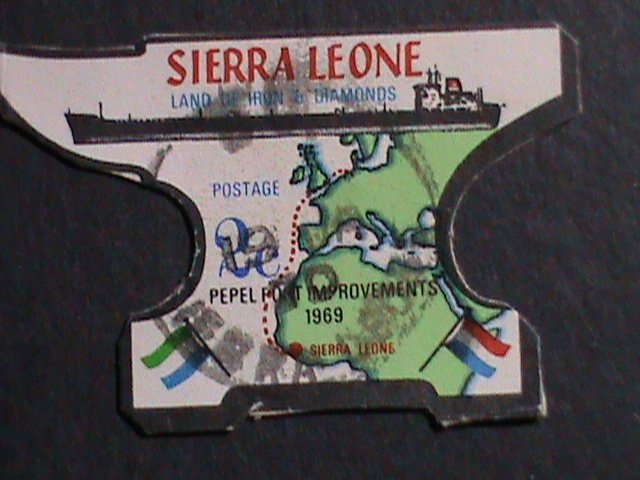​SIERRA LEONE-1969-SC#376 COMPLETION OF PEPEL PORT USED VF-FANCY POSTAL CANCEL