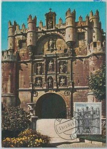 48379 - SPAIN - MAXIMUM CARD - architecture: Burgos 1952-