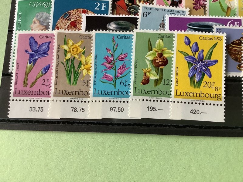 Luxembourg 1974-76 mint never hinged stamps  Ref A603