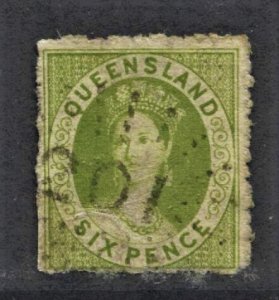 STAMP STATION PERTH Queensland #16 QV Definitive Unwmk. Used CV$35.00