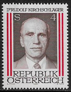 Austria #1146 MNH Stamp - Rudolph Kirchschlager