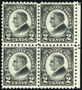 612, Mint VF NH Block of Four Stamps CV $130 *** Stuart Katz