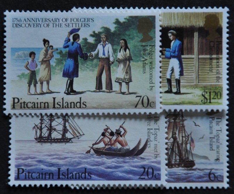 DYNAMITE Stamps: Pitcairn Islands Scott #225-228 – MNH