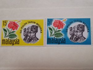 MALAYSIA 1967 MALAYSIA 100th ANN OF INDEPENDENCE IN FINE  MINT CONDITION