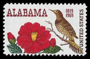 PCBstamps   US #1375 6c Alabama Statehood, MNH, (4)