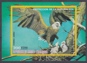 1976 Equatorial Guinea 1015/B251b Birds of prey 7,50 €