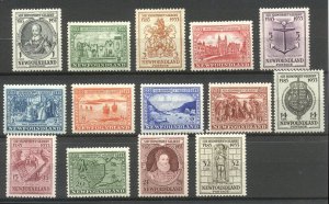 NEWFOUNDLAND #212-25 Mint NH - 1933 Gilbert Set