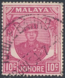 Johore  Malaya  SC#  138 Used  deep plum see details & scans