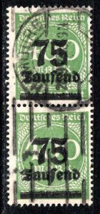 Germany Reich Scott # 251, used, pair, exp.h/s, Mi# 287