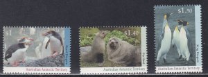 Australia # L86A, 88-89, Penguins - Seals, Mint NH, 1 /2 Cat.