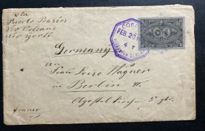 1897 Guatemala Cover To Berlin Germany Via New Orleans