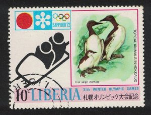 Liberia Common guillemots Birds Bobsleighing 1971 MNH SG#1093