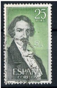  	 Spain 1972 - Scott 1699 used - 25p, Jose de Espronceda