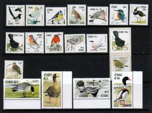 Ireland #1353-73 BIRDS SET - Nice  (Mint  NEVER HINGED) Nice cv$72.00