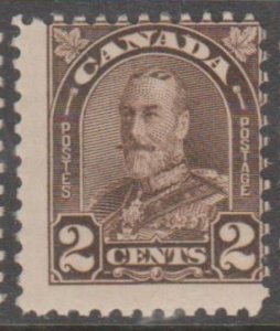 Canada Scott #166i Extended Mustache Stamp - Mint Single