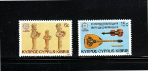 CYPRUS #655-656  1985  EUROPA   MINT  VF NH  O.G