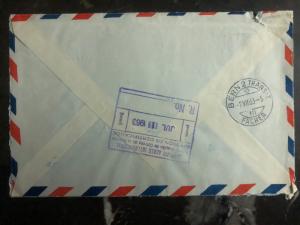 1963 Habana Cuba poland Embassy Diplomatic cover to Bern Switzerland