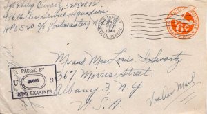 United States A.P.O.'s 6c Monoplane Air Envelope 1944 U.S. Army Postal Servic...