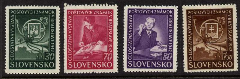 Slovakia 70-3 MNH Philatelic Exhibition, Stamp on Stamp