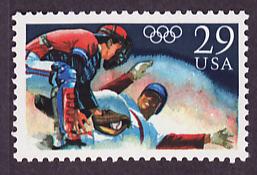 2619 Olympic Baseball mint single