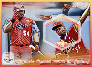 Stamps. Sports Olympic Games Baseball 2024 year 6 sheets perforated  NEW