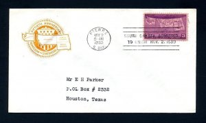 # 858 First Day Cover with Farnam cachet from Pierre, South Dakota - 11-2-1939