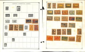 Azerbaijan Stamp Collection on 10 Scott International Pages, 1919-1996 (BA)
