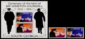 South Georgia 39-40a MNH Winston Churchill, Ship