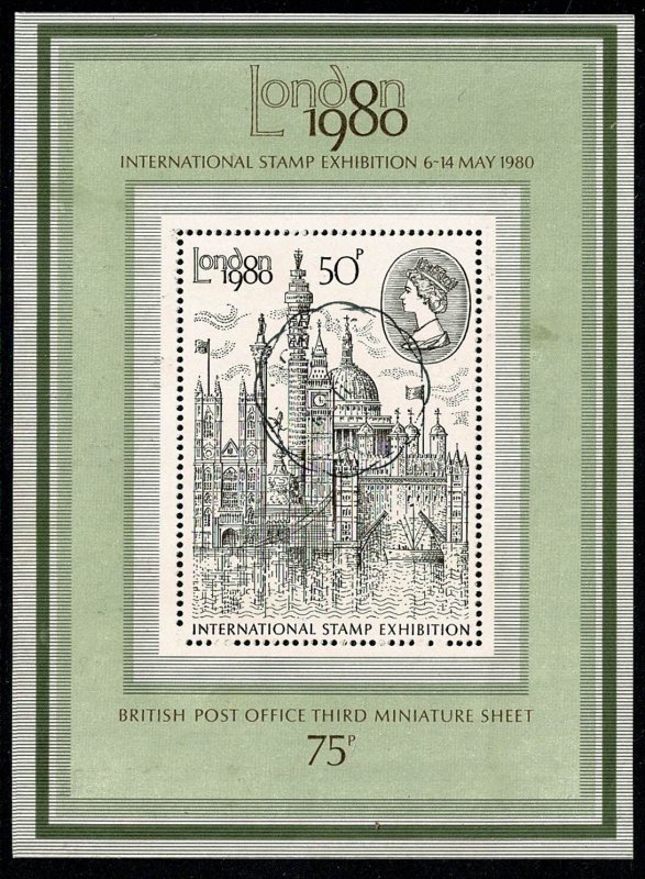 GB 1980 London Stamp Exhibition Miniature Sheet. SG MS1119. Very Fine Used