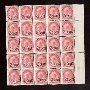 Canada #88 NH Mint Block Of 25