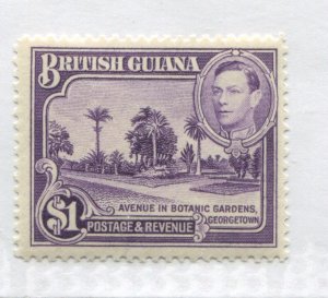 British Guiana KGVI 1938 $1 mint o.g. hinged