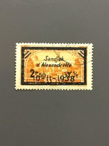 Alexandretta 15 VF Used. Scott $ 32.50