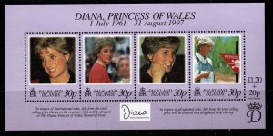 FALKLAND ISLANDS SGMS803 1998 DIANA PRINCESS OF WALES MNH