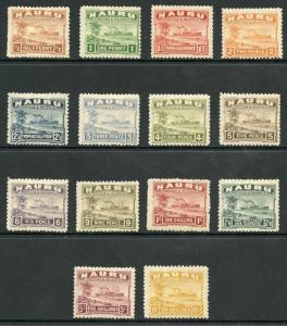 Nauru SG26A/39A KGV Set on Rough Surface Greyish Paper M/Mint