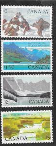 Canada #934-937 National Parks  (MNH) CV $17.00