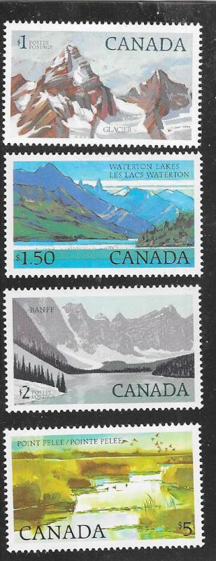 Canada #934-937 National Parks  (MNH) CV $17.00