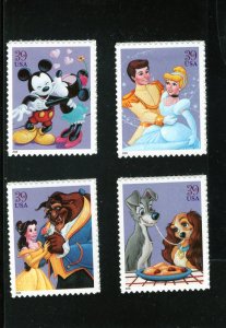 4025-4028 Disney Romance, MNH set/4