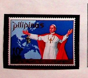 PHILIPPINES Sc 1080-1,C99 NH ISSUE OF 1970 - POPE PAUL VI