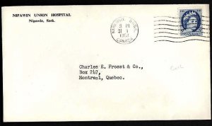 Canada-cover #9937 - 5c QEII Wilding coil-Nipawin , Sask -31 I 1963 -CC Nipawin