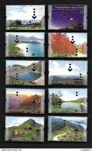 Hong Kong 2019 Hong Kong Hiking Trails Series No.2: MacLehose Trail stamp 10v 
