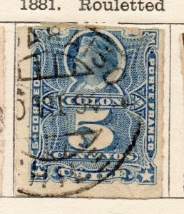 Chili 1881 Early Issue Fine Used 5c. NW-252306