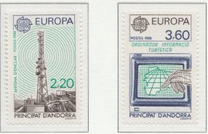 FRENCH ANDORRA EUROPE CEPT 1988 MNH** A28P22F28039-