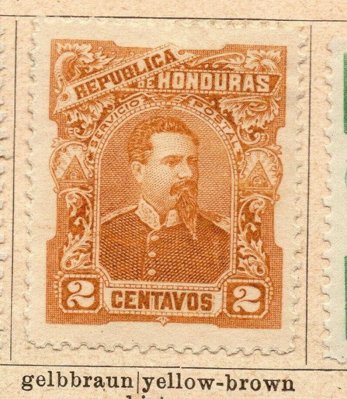 Honduras 1891 Early Issue Fine Mint Hinged 2c. NW-11891