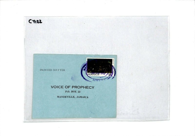 JAMAICA *Westmore* CDS Church Radio Reply Card 1987 {samwells-covers} CY122