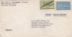 1945, Alliance, NE to Chicago, IL, Airmail, Sp. Delivery, See Remark (21871)