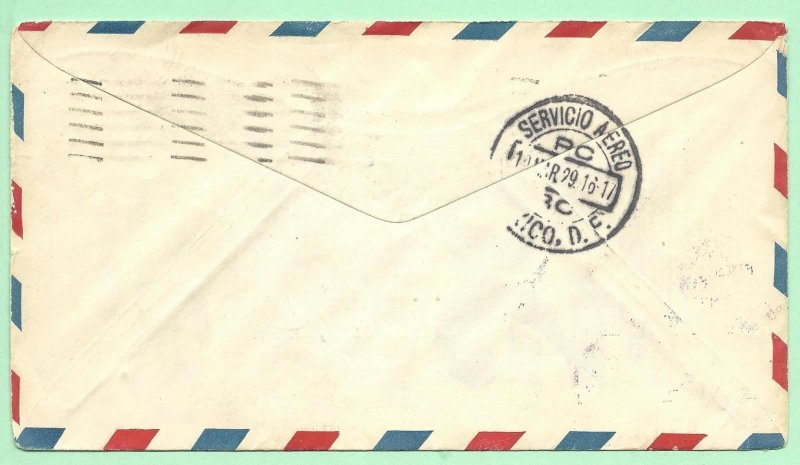 3/10/1929 Brownsville, TX Flight Cover Lindbergh FAM 8-1 RC Mexico City Radasch