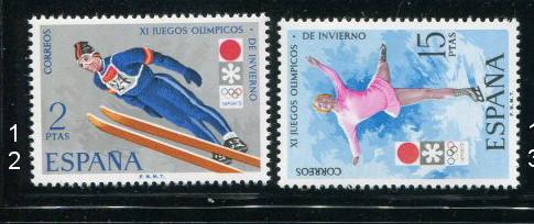 Spain #1701-2 Mnh